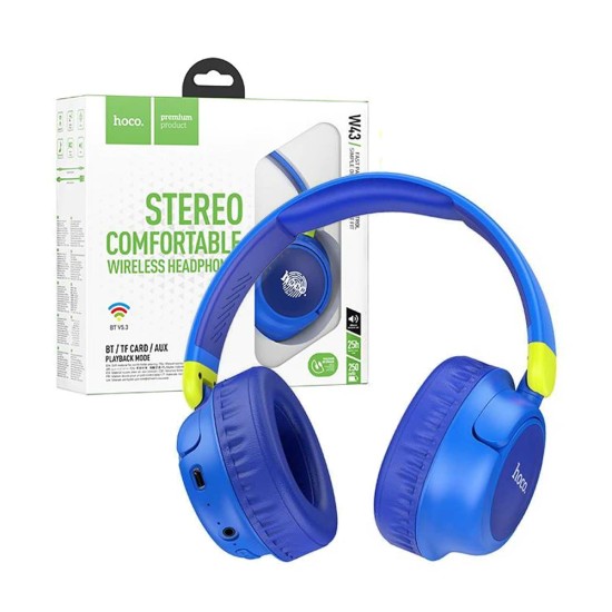 Hoco Wireless Headphones W43 Adventure Blue